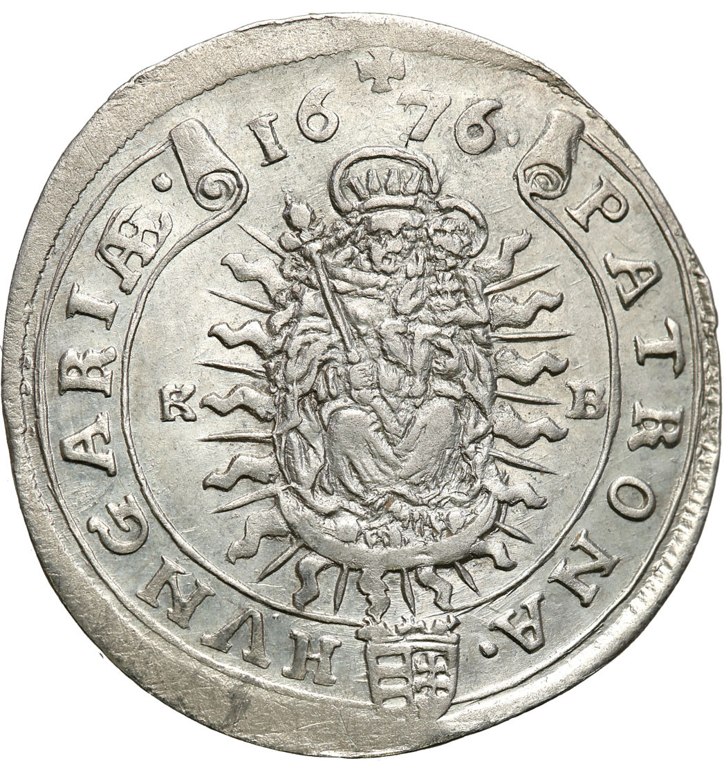 Węgry, Leopold I (1658-1705). 15 krajcarów 1676, Kremnica